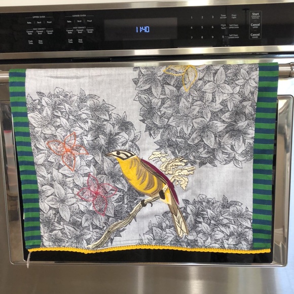 Anthropologie Other - RARE Vintage Anthropologie Embroidered Kitchen Towel NWT